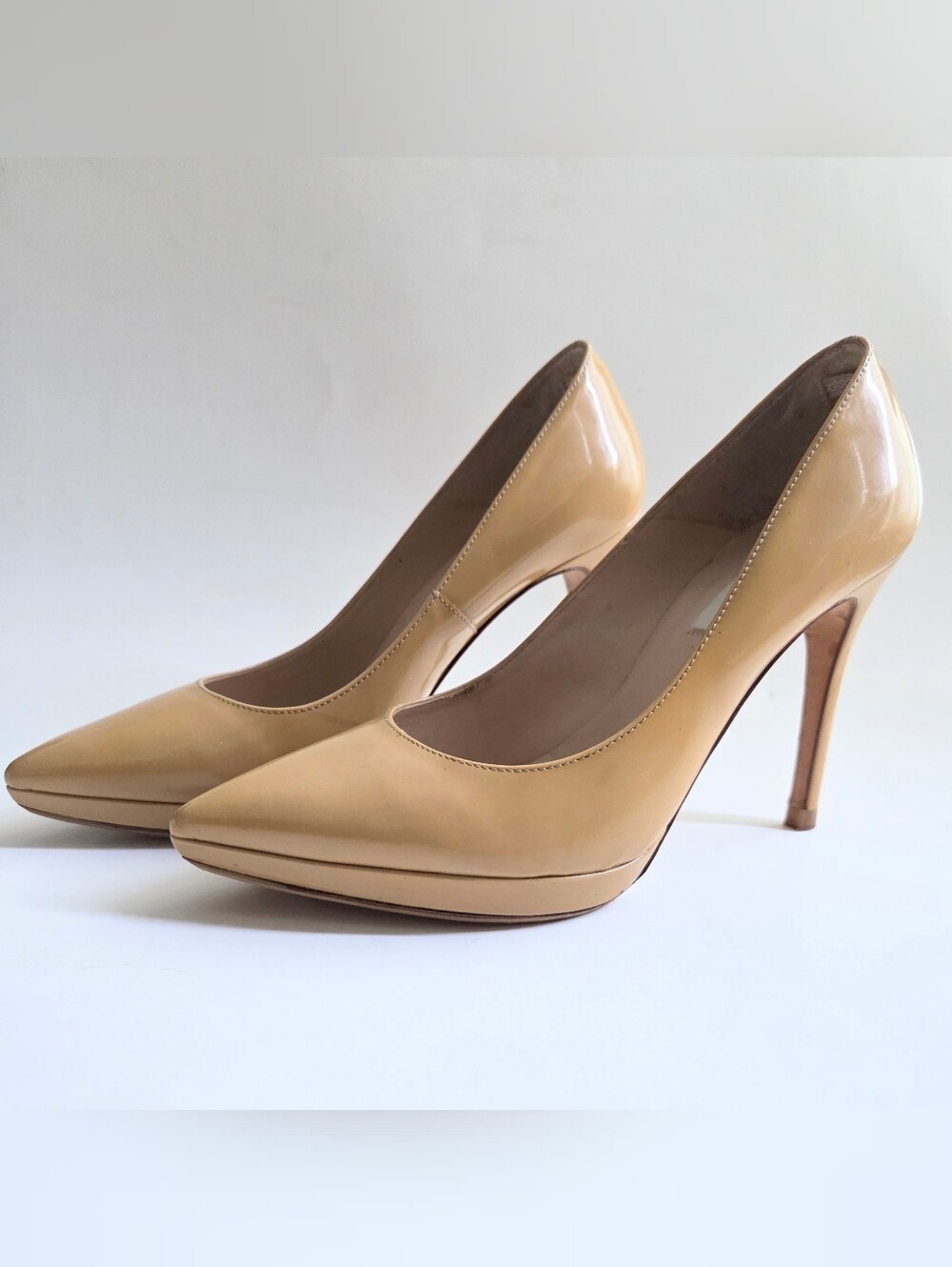 L.K. Bennett | Patent Leather Pointed-Toe Platform Pumps